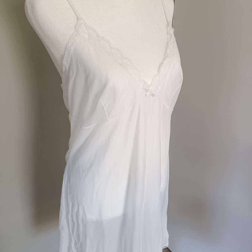 White Lace Trim Slip